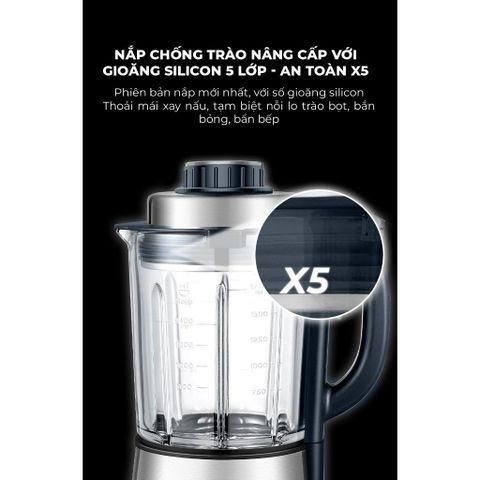 Máy Làm Sữa Hạt Đa Năng Unie V9S PRO 1800W, Dung Tích 1.75L, Tiếng Ồn Thấp, Công Nghệ Khử Khuẩn, Tặng Kèm Ấm Unie