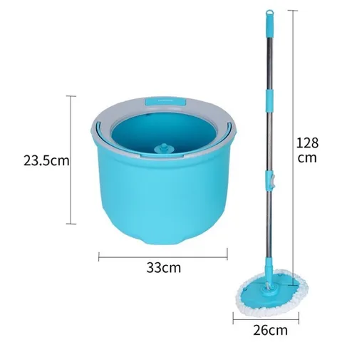 Bộ Cây Lau Nhà Xoay Tay LocknLock ETM494 - Tiện Lợi Với 2 Bông Lau Microfiber và Thùng Chứa Nước Gọn Nhẹ, Dễ Sử Dụng