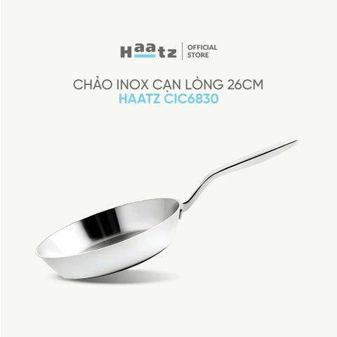 Chảo Cạn Inox 316 Cao Cấp Haatz 3 Lớp Liên Khối - Bảo Hành 5 Năm, Đa Năng Sử Dụng Cho Tất Cả Các Loại Bếp