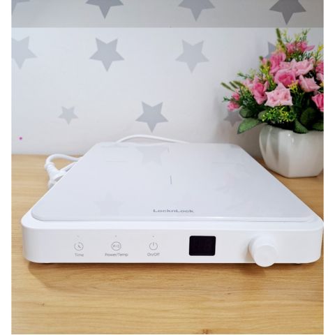 Bếp Điện Từ LocknLock Bianco Slim EJI146WHT 1850W - Thiết Kế Siêu Mỏng, Đa Chức Năng, Bảo Hành 2 Năm