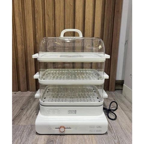 Nồi Hấp Điện Đa Năng 18L Lebenlang LBEL5031 - Nồi Hấp 3 Tầng 900W Giữ Chất Dinh Dưỡng, Tiện Lợi Cho Gia Đình