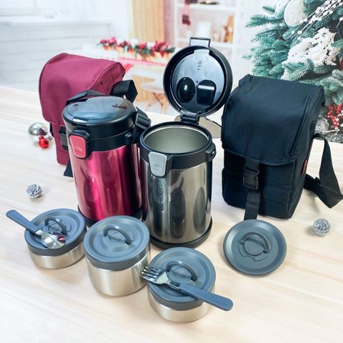 Bộ Hộp Cơm Giữ Nhiệt Easy Take Lunch Box LocknLock LHC8034 (2000ml) - Chất Liệu Cao Cấp