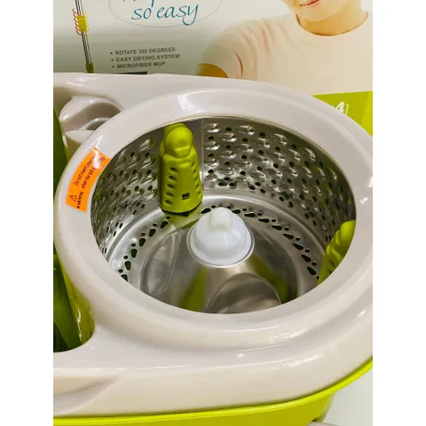 Bộ Cây Lau Nhà Xoay Tay 360 Độ LocknLock MOP-L003 - Có Bánh Xe, 2 Bông Lau, Chất Liệu Cao Cấp