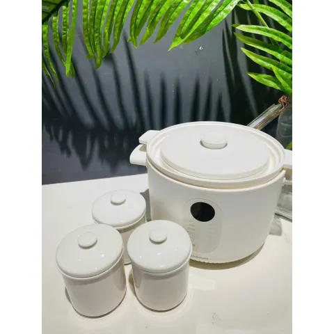 Nồi Nấu Chậm Đa Năng LocknLock Bianco 2.5L EJP164IVY - 7 Chức Năng, Gồm 4 Thố Sứ, Giữ Ấm & Hẹn Giờ 24H