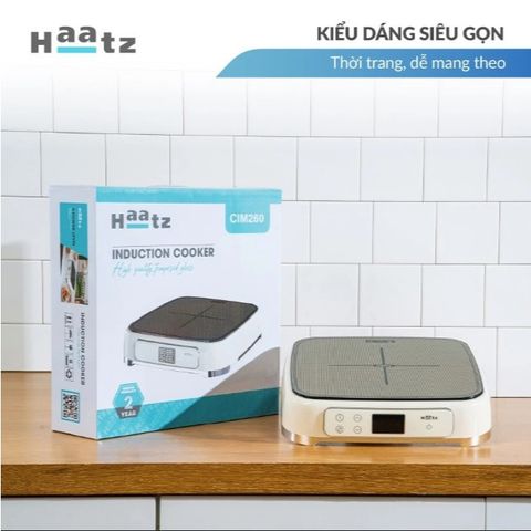 Bếp Từ Đơn Haatz HIS819 - 2100W Mặt Kính Ceramic - Màn Hình LED, 9 Mức Nhiệt, Hẹn Giờ, Bảo Hành 2 Năm, Tiết Kiệm Điện