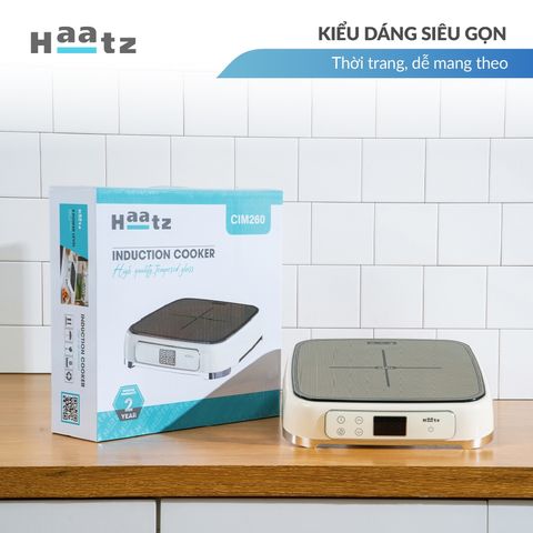 Bếp Từ Đơn Haatz HIS819 - 2100W Mặt Kính Ceramic - Màn Hình LED, 9 Mức Nhiệt, Hẹn Giờ, Bảo Hành 2 Năm, Tiết Kiệm Điện