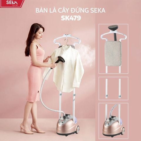 Bàn Là Cây Hơi Nước SEKA SK479 - Bàn Ủi Đứng 2000W, Công Nghệ Hơi Nước Cao Cấp Đa Năng Cho Mọi Loại Vải