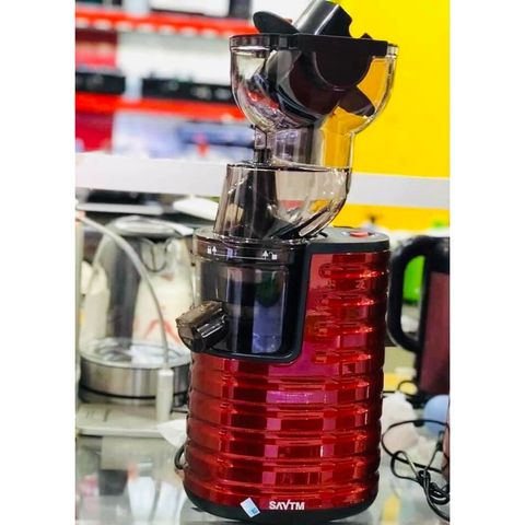 Máy Ép Trái Cây Chậm SAVTM JE-31 250W Đỏ - Ép Nguyên Quả, Giữ Dinh Dưỡng Tối Đa, Bảo Hành 12 Tháng, Tiện Lợi Cho Gia Đình
