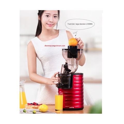 Máy Ép Trái Cây Chậm SAVTM JE-31 250W Đỏ - Ép Nguyên Quả, Giữ Dinh Dưỡng Tối Đa, Bảo Hành 12 Tháng, Tiện Lợi Cho Gia Đình