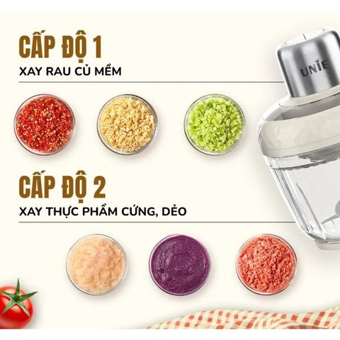 Máy Xay Thịt Đa Năng Unie UM366, 400W, 2 Cối Thủy Tinh, Chống Tắc, An Toàn, Dễ Vệ Sinh - Sản Phẩm Chính Hãng Cho Bếp Gia Đình