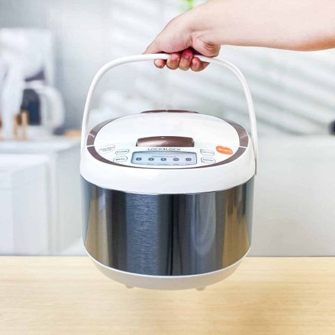 Nồi Cơm Điện Tử 1.8L LocknLock EJR351BRW - Chống Dính, Điều Khiển Điện Tử, Dành Cho Gia Đình 4-6 Người - Bảo Hành 2 Năm