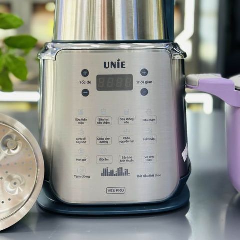 Máy Làm Sữa Hạt Đa Năng Unie V9S Pro 1800W - Dung Tích 1.75L, Giảm 50% Độ Ồn, Công Nghệ Khử Khuẩn, Bảo Hành 24 Tháng