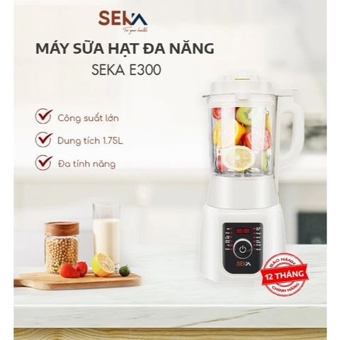 Máy Làm Sữa Hạt Đa Năng SEKA E300 - 12 Chức Năng, Dung Tích 1,75L - Thiết Bị Uống Sinh Tố Chất Lượng Cao Chính Hãng