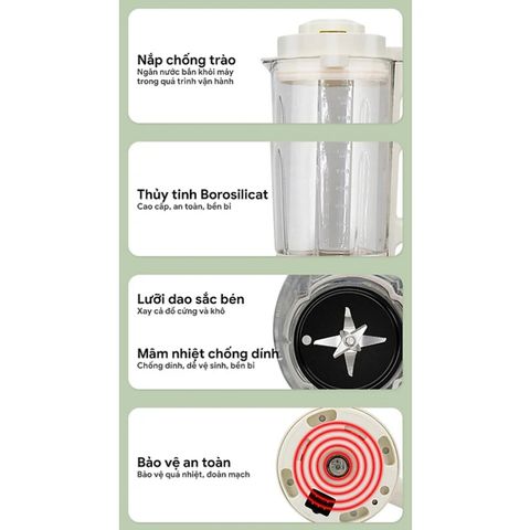 Máy Làm Sữa Hạt Đa Năng SEKA E300 - 12 Chức Năng, Dung Tích 1,75L - Thiết Bị Uống Sinh Tố Chất Lượng Cao Chính Hãng