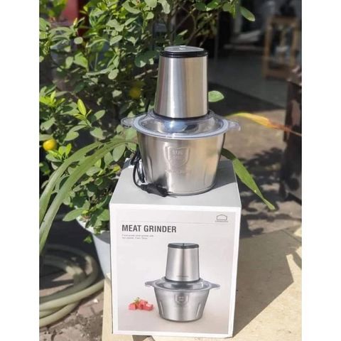 Máy Xay Thịt LocknLock EJM172 Inox 2L - Đa Năng 300W, Lưỡi 4 Cánh Sắc Bén - Dễ Dàng Xay Thịt, Cá, Rau Củ, Bảo Hành 2 Năm