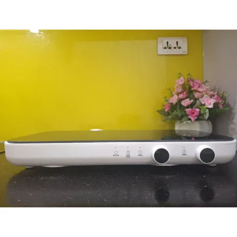 Bếp Điện Từ Đôi LocknLock EJI326WHT - Siêu Mỏng, Mặt Kính Chịu Nhiệt, Khóa An Toàn, Hẹn Giờ - Công Suất 2800W, Bảo Hành 2 Năm