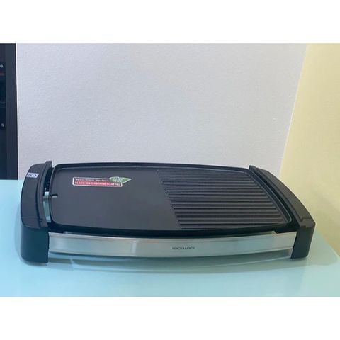 Bếp Nướng Điện Lock&Lock EJG232 - Vỉ Nướng Không Khói Đa Năng 1800W, Thiết Kế Gọn Nhẹ, Bảo Hành 2 Năm