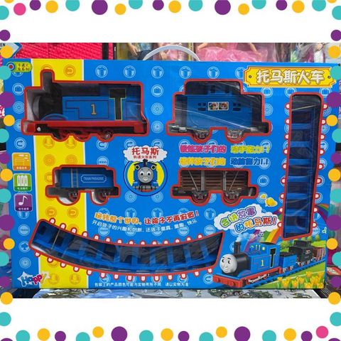Đồ chơi tàu hỏa đường ray chạy bằng pin có âm thanh, chủ đề tàu hỏa Thomas #989-38