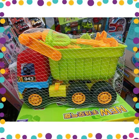 Đồ chơi xúc cát đựng trong xe ô tô tải 943-1 233943