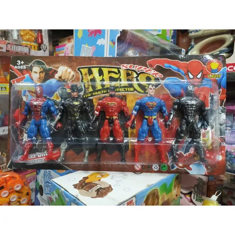 Đồ chơi 5 nhân vật siêu anh hùng Avengers Super Hero có đèn 283-5A