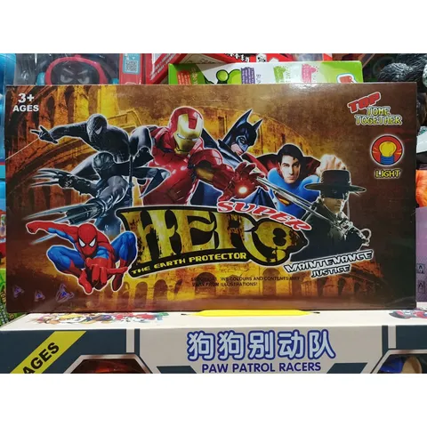 Đồ chơi 5 nhân vật siêu anh hùng Avengers Super Hero có đèn 283-5A