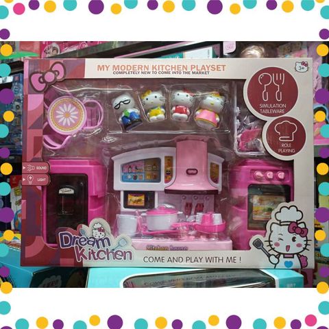 Bộ Đồ Chơi Nhà Bếp Hello Kitty Có Đèn Và Nhạc Dream Kitchen (018-6)