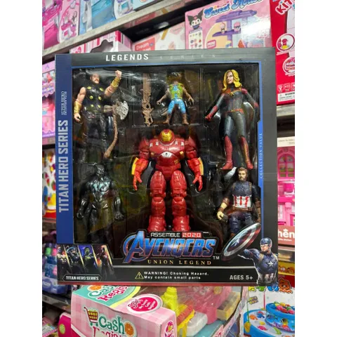 Đồ chơi 6 siêu nhân Avengers có đèn sáng chọn mẫu ngẫu nhiên 28003 233977