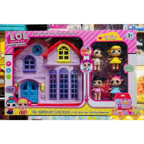 Đồ chơi nhà búp bê L.O.L 621-2 Surprise Warm house giao mẫu ngẫu nhiên