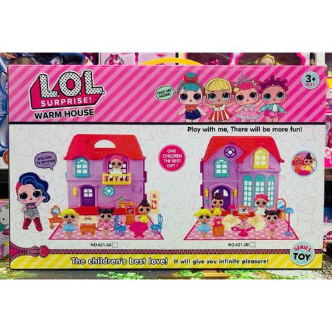 Đồ chơi nhà búp bê L.O.L 621-2 Surprise Warm house giao mẫu ngẫu nhiên