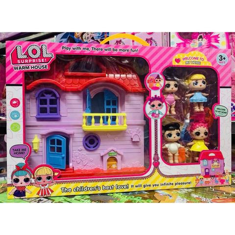 Đồ chơi nhà búp bê L.O.L 621-2 Surprise Warm house giao mẫu ngẫu nhiên