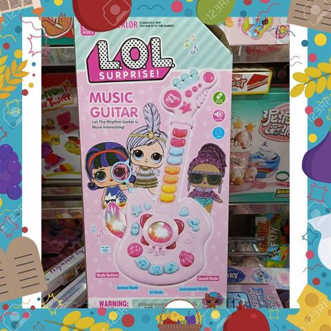 Đồ chơi đàn guitar chạy bằng pin có đèn và nhạc #665-1 L.O.L Surprise