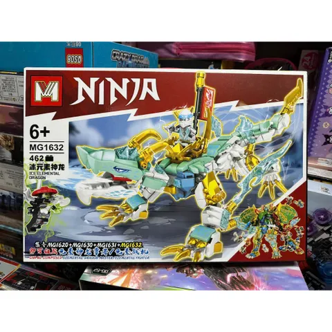 Đồ chơi lắp ráp chủ đề Ninja rồng xanh có 3 phân loại MG1630 MG1631 MG1632