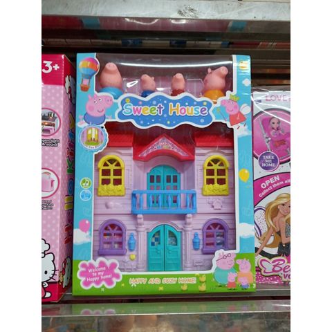 Đồ Chơi Nhà Búp Bê Heo Peppa Có Đèn Và Nhạc #5806A Sweet House