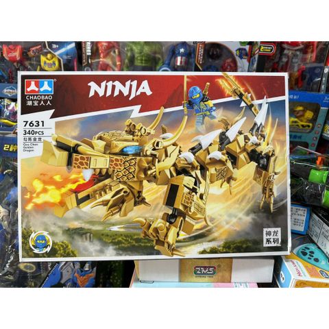 Đồ chơi lắp ráp CHAOBAO 7631 chủ đề Ninja rồng vàng