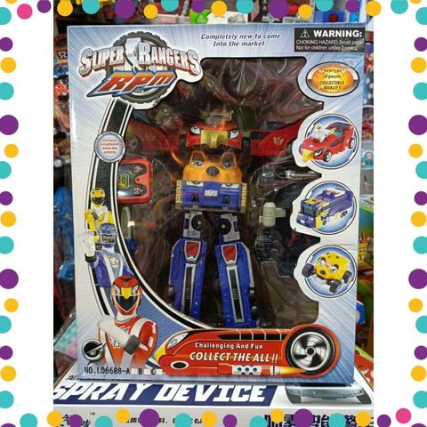Bộ lắp ráp biến hình ô tô robot siêu nhân GAO super ranger  (LD6688-A )