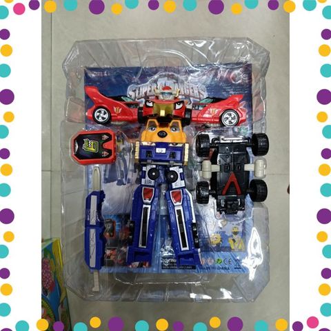 Bộ lắp ráp biến hình ô tô robot siêu nhân GAO super ranger  (LD6688-A )