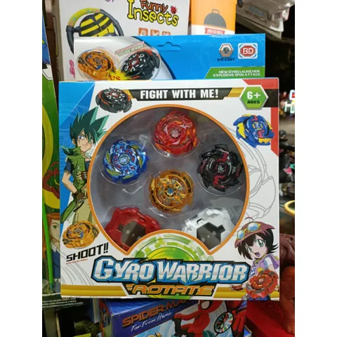 Bộ đồ chơi 4 con quay 329-43 Gyro Warrior Rotate Fight with me 234024