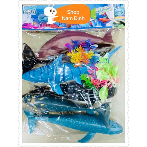 Đồ chơi mô hình động vật gồm 6 con cá ở đại dương (388-34)