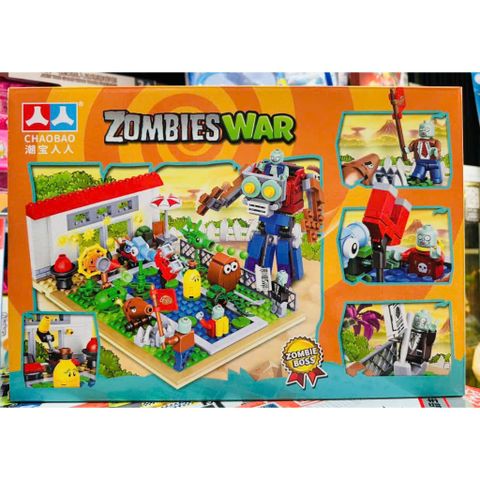 Đồ chơi lắp ráp chủ đề Zombies war Chaobao 7241 234048