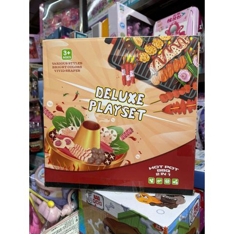 Bộ đồ chơi món ăn 2in1 20D2 lẩu và nướng Hot Pot BBQ 118 chi tiết Deluxe Play set