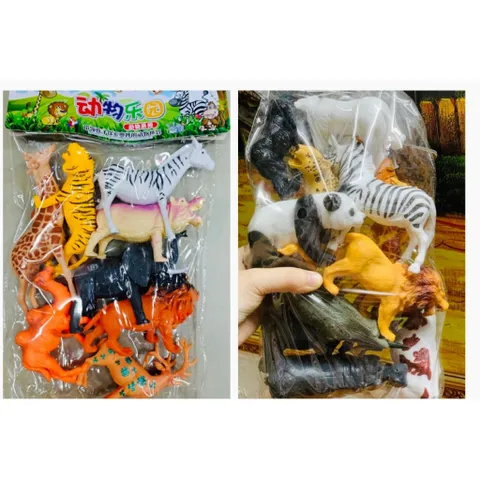Túi đồ chơi thế giới động vật gồm 8 con thú rừng 889-53 Animal World, giao ngẫu nhiên 234063