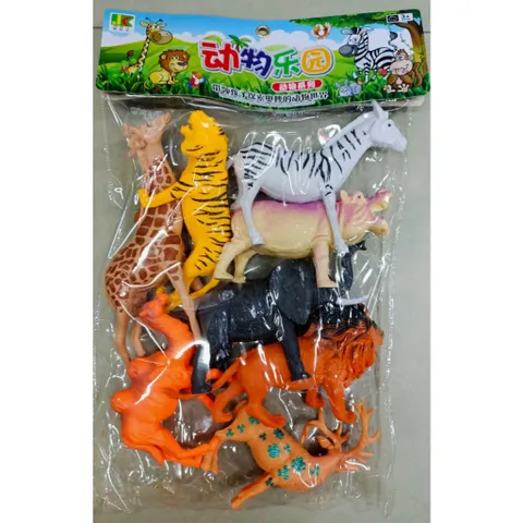 Túi đồ chơi thế giới động vật gồm 8 con thú rừng 889-53 Animal World, giao ngẫu nhiên 234063