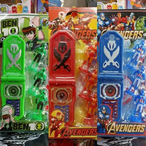 Đồ chơi điện thoại siêu nhân 3 phân loại chọn ngẫu nhiên GAO, SUPER HERO, AVENGERS, BEN