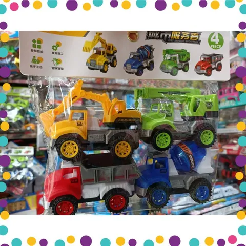 Đồ chơi bộ 4 xe ô tô chạy bằng đà chủ đề công trường xây dựng (090-67) 234080