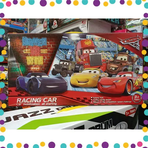 Đồ chơi xe ô tô tải Mcqueen và 5 xe nhỏ chạy bằng đà 919-115
