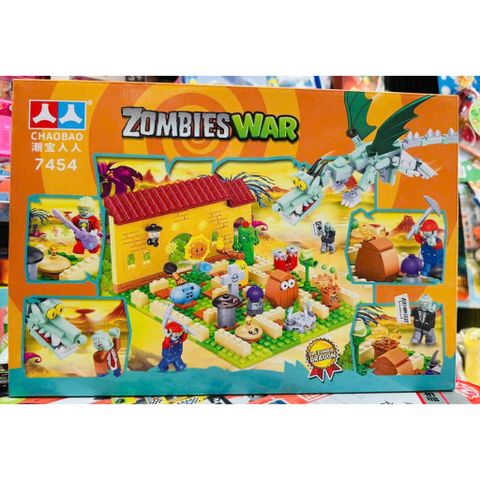 Đồ chơi lắp ráp chủ đề Zombies war CHAOBAO 7454 234090