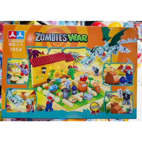 Đồ chơi lắp ráp chủ đề Zombies war CHAOBAO 7454 234090