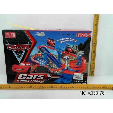 Bộ đồ chơi đường đua siêu tốc Lightning mcqueen có đèn, nhạc #A333-78