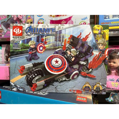 Đồ chơi lắp ráp siêu nhân F9014-2 F9014-3 người Nhện Spider man và đội trưởng Mỹ Captain America