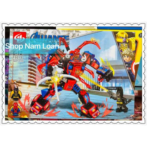 Đồ chơi lắp ráp siêu nhân F9014-2 F9014-3 người Nhện Spider man và đội trưởng Mỹ Captain America